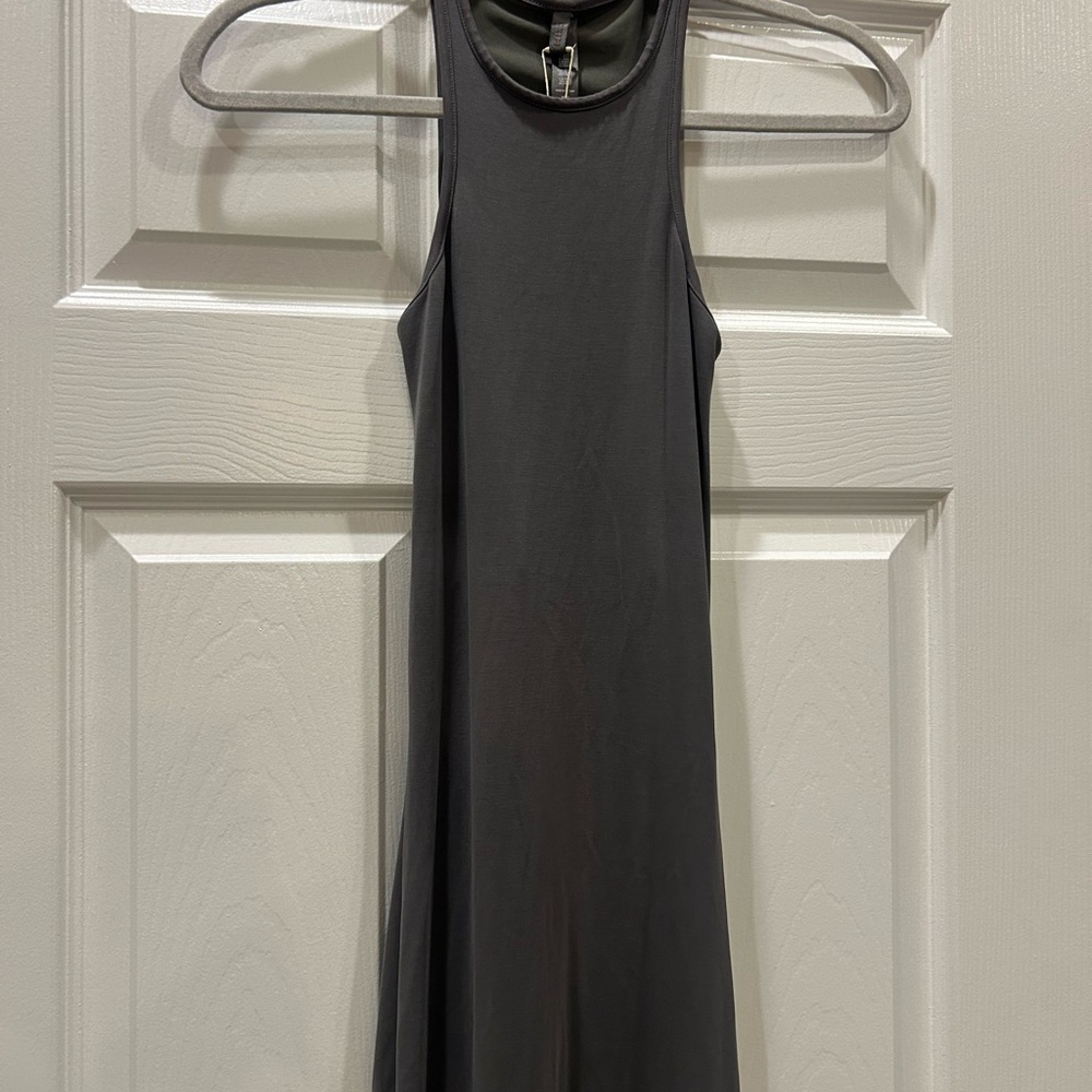 SKIMS Charcoal Sleeveless Maxi Dress